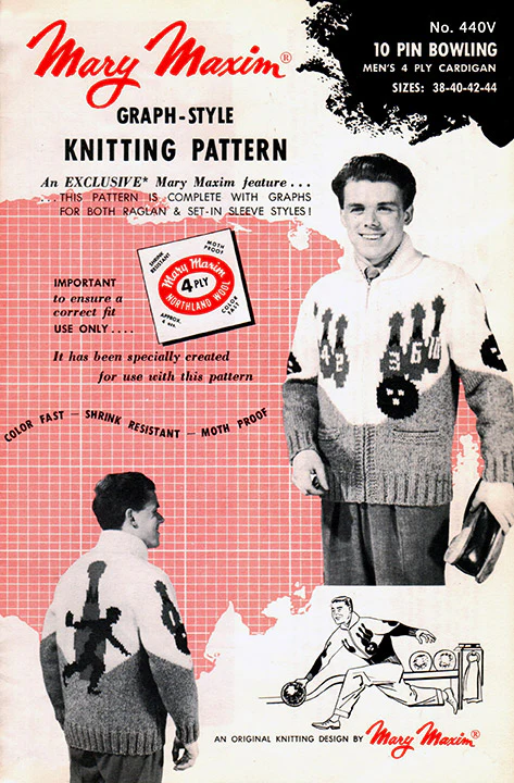 10 Pin Bowling Cardigan Pattern - Image 2