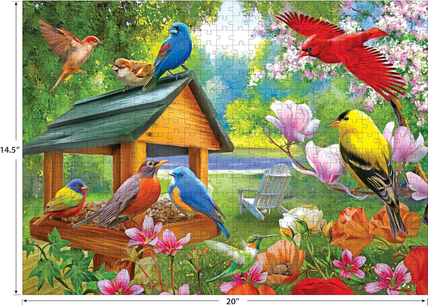 4 in 1 Songbirds Jigsaw Puzzle Collection - Image 5