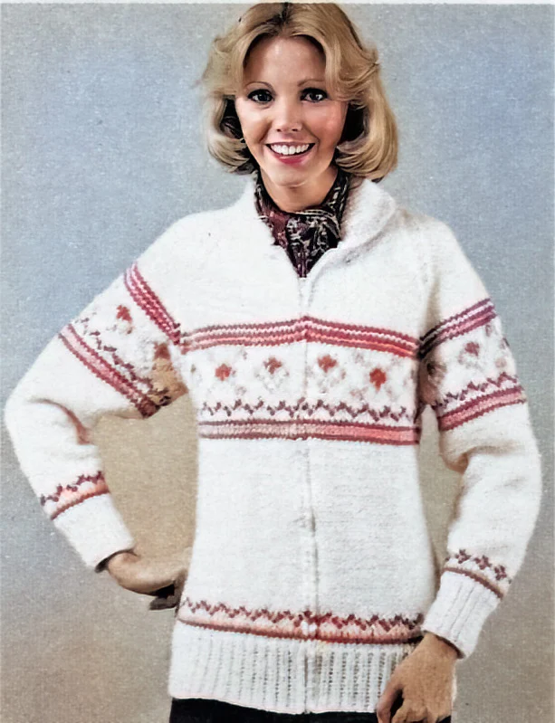 Geiometric Adult Cardigan Pattern - Image 2
