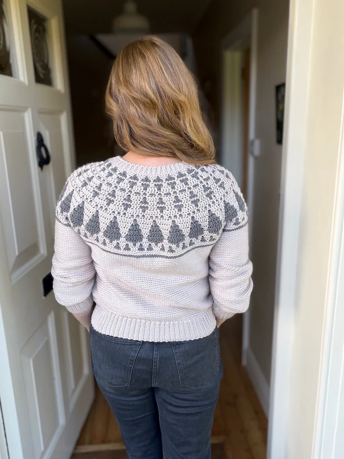 Adult Twinkling Trees Sweater - Image 2