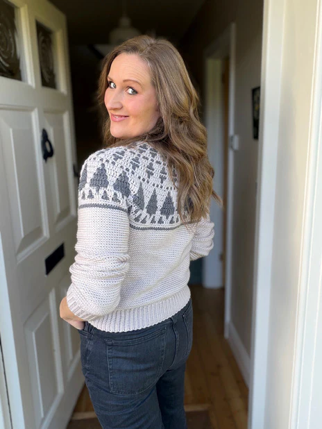 Adult Twinkling Trees Sweater - Image 3