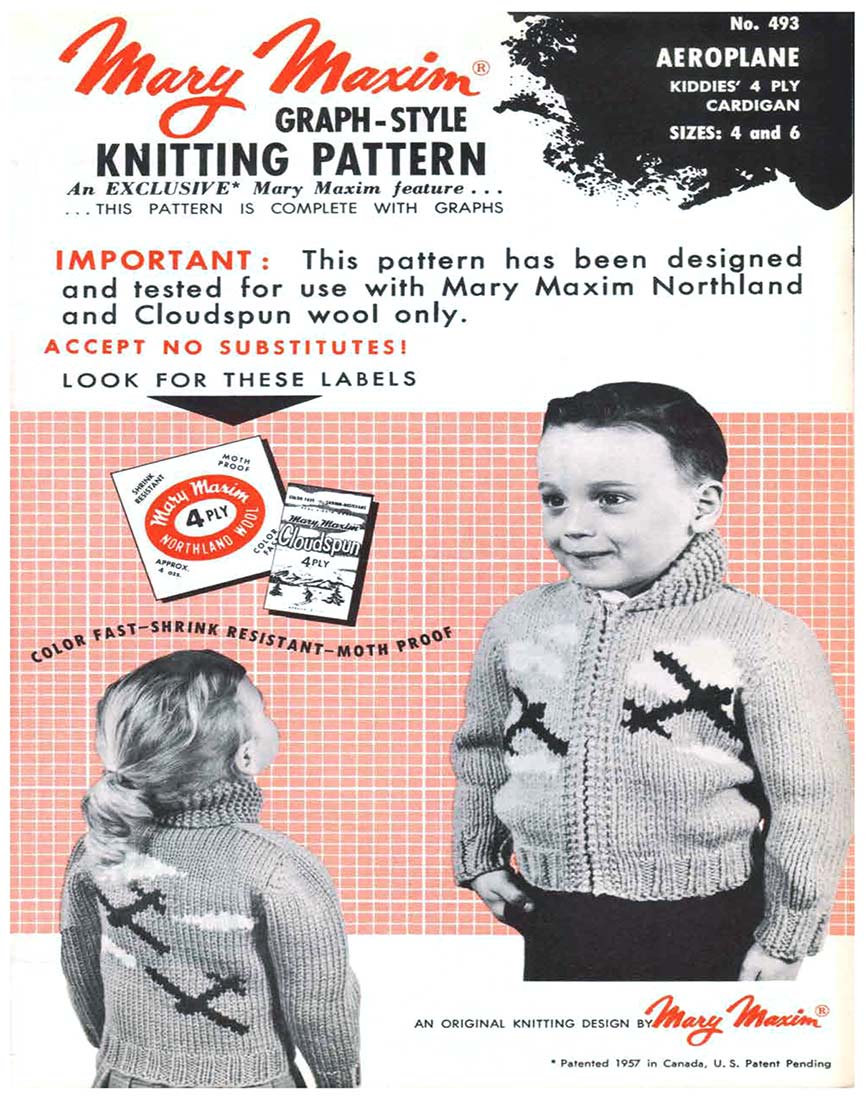 Aeroplane Cardigan Pattern - Image 2