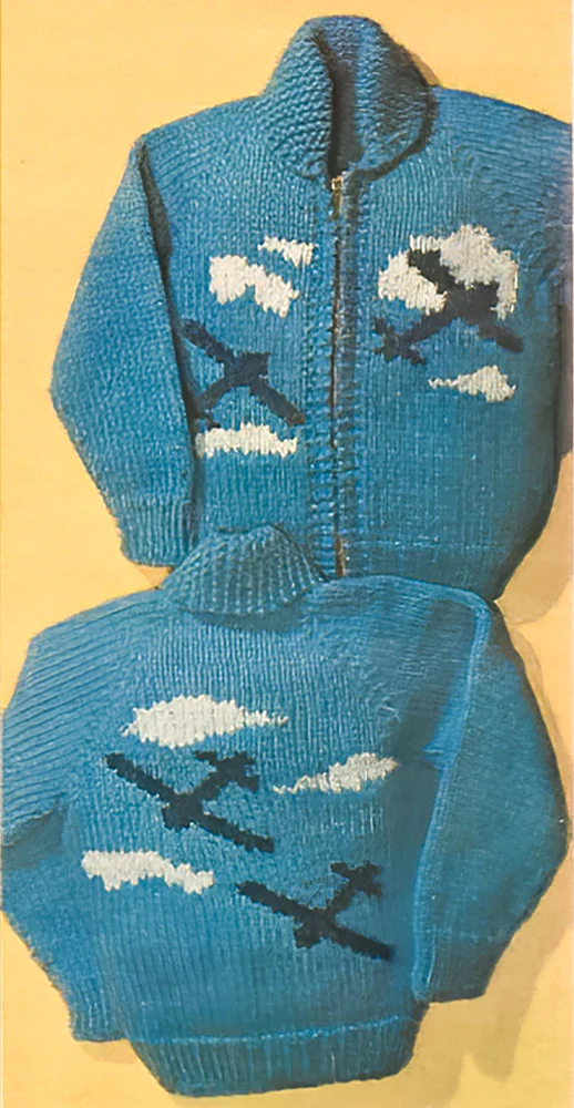 Aeroplane Cardigan Pattern - Image 3