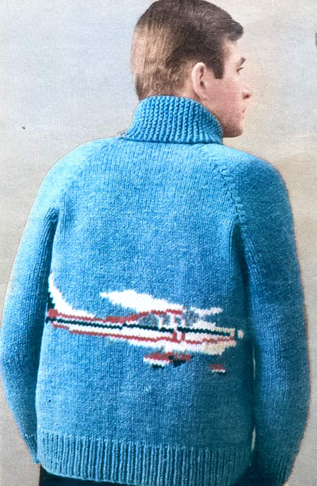 Airplane Cardigan Pattern - Image 2