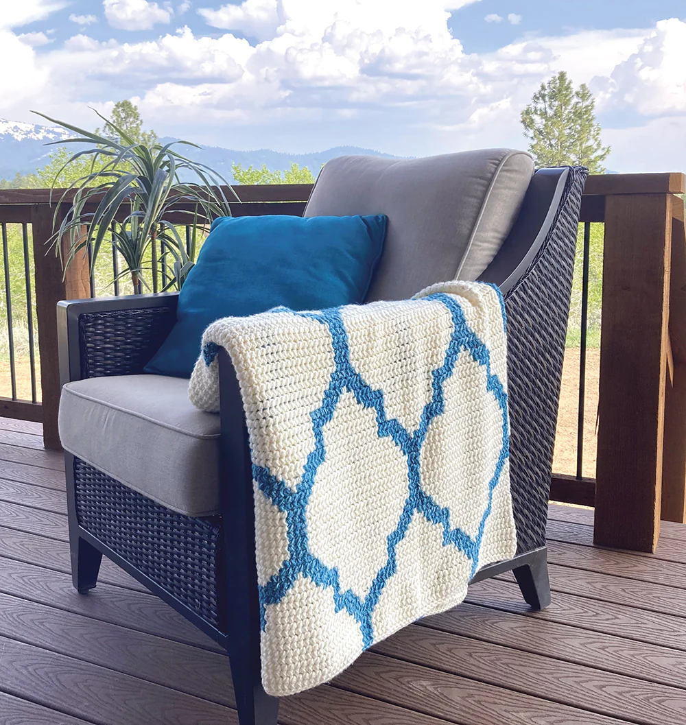 Arabesque Geometric Blanket - Image 2