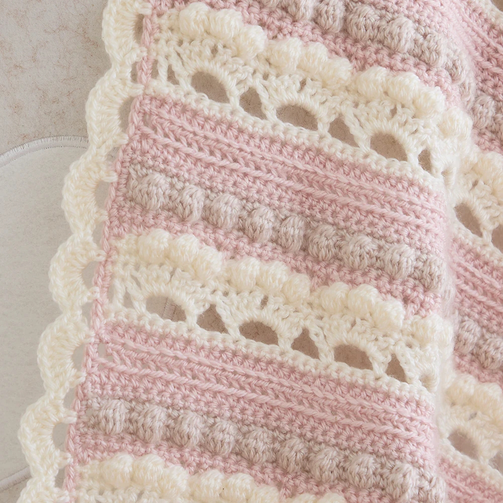 Arched Bobbles Baby Blanket - Image 2