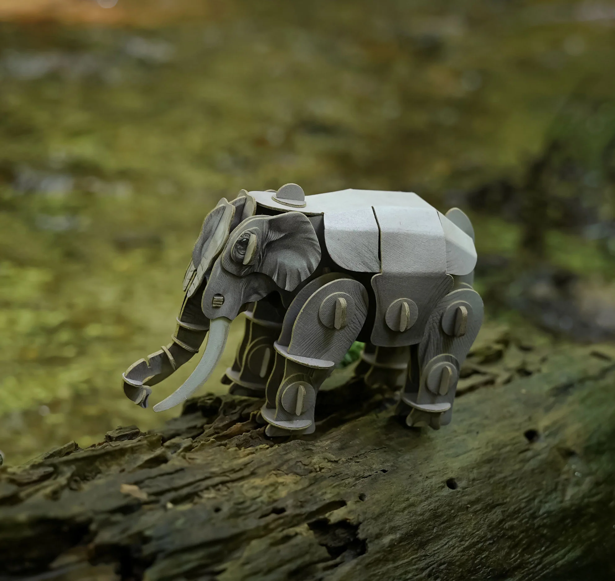 Asian Elephant Voices of Nature Wood Model Kit - Image 4