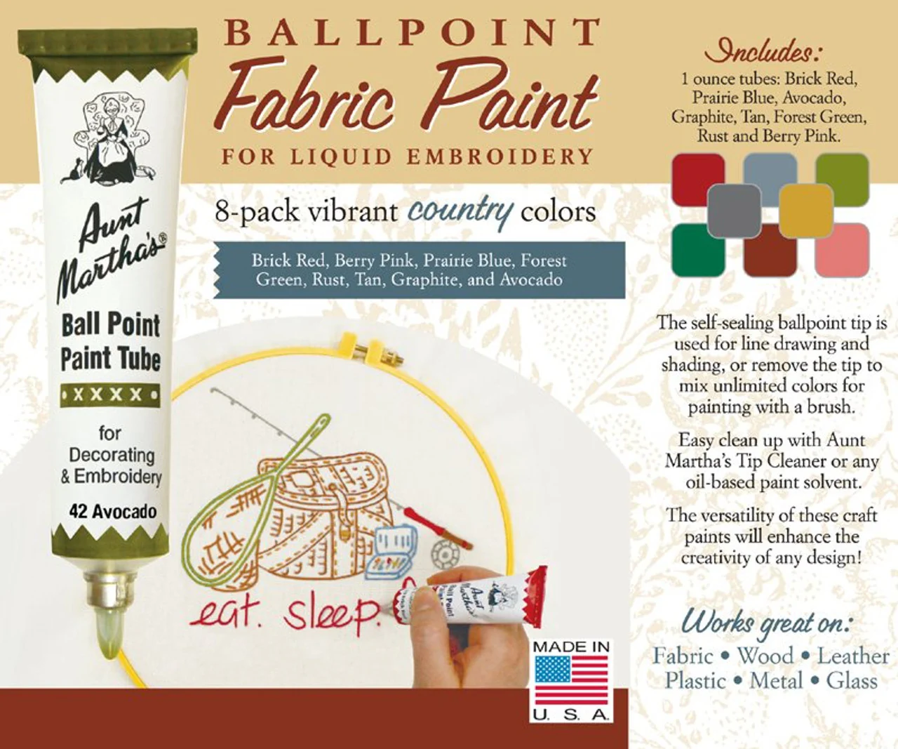 Aunt Martha's Ball Point Paint Tube Sets - Image 4