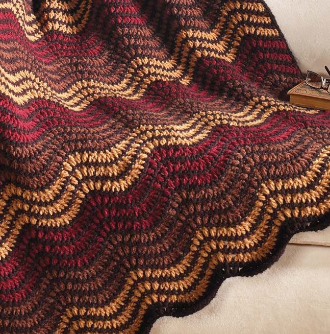 Autumn Waves Throw Pattern - Image 2