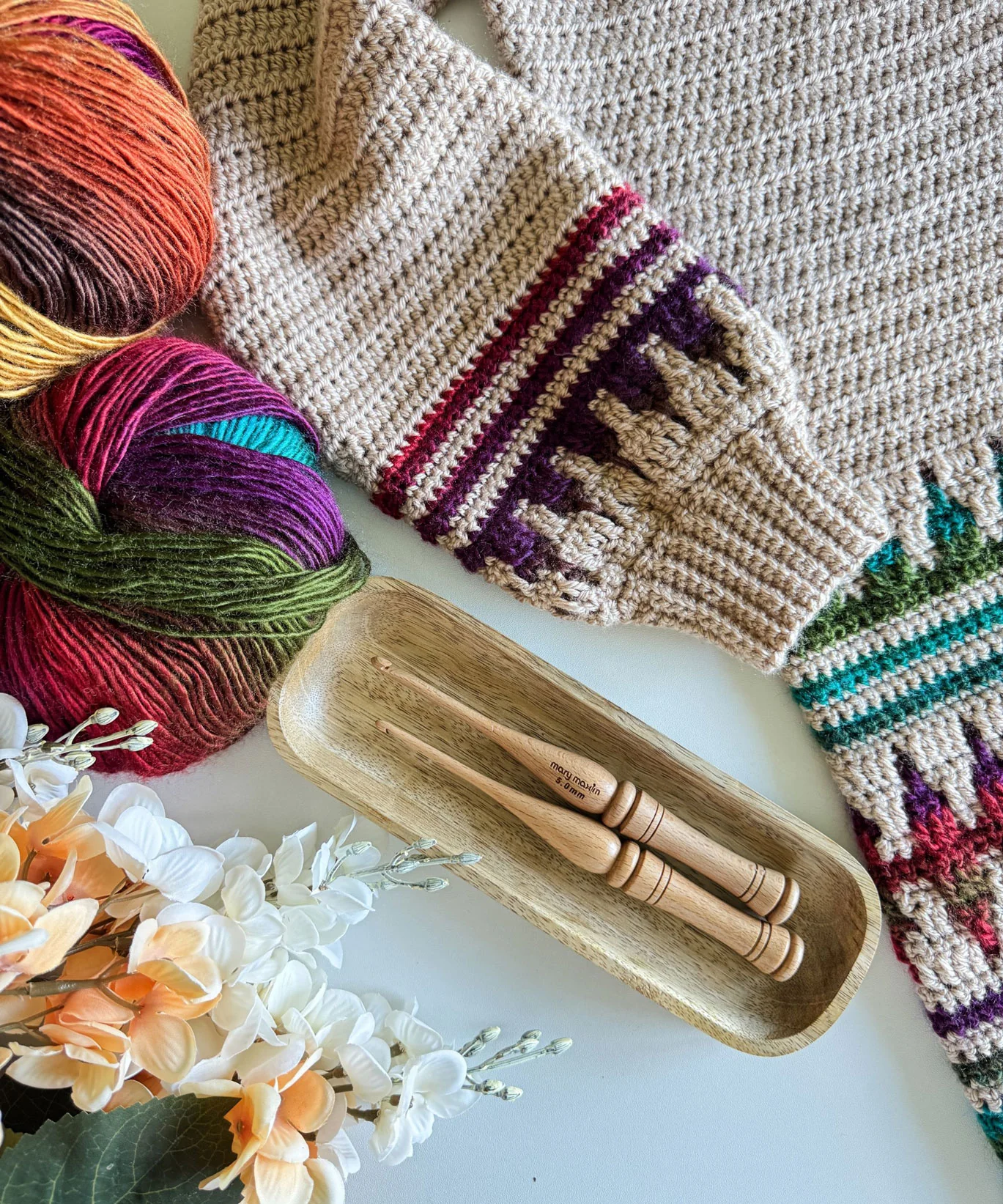 Autumn's Charm Mosaic Duster Length Cardigan - Image 9