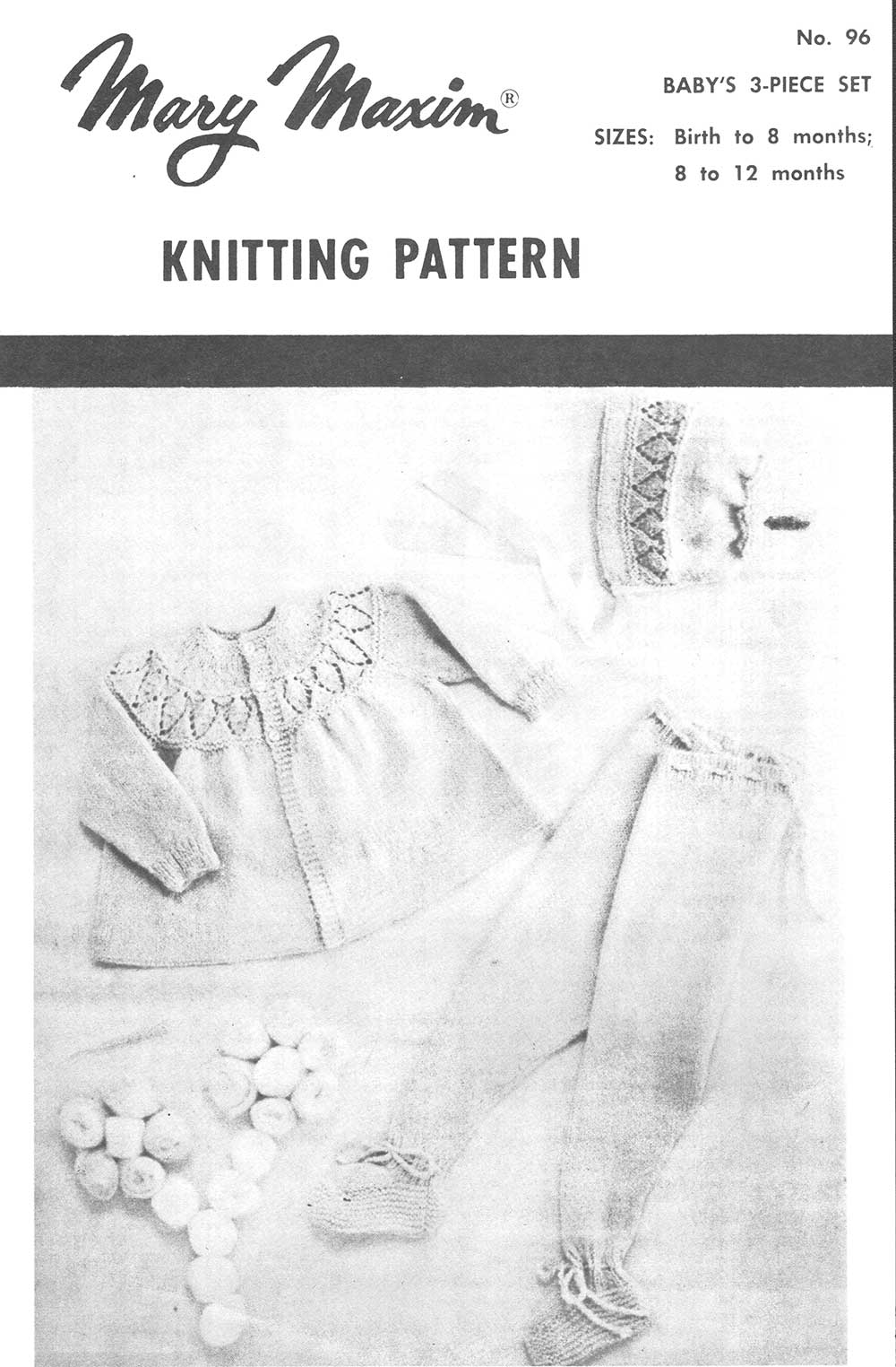 Diamond Yoke 3 Piece Baby Set Pattern - Image 2