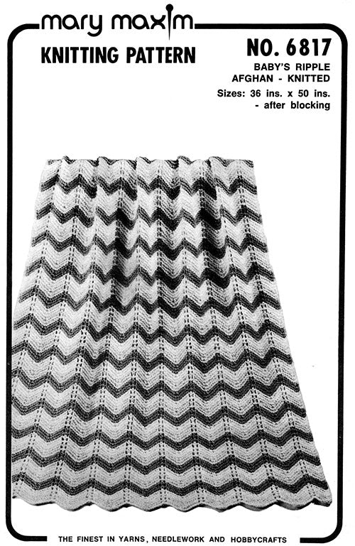 Baby's Ripple Afghan Knit Pattern - Image 5