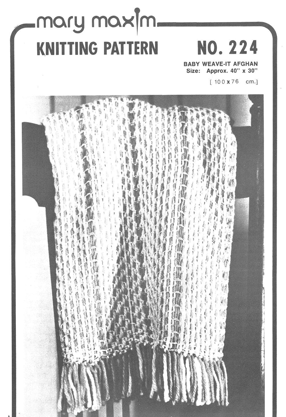 Baby Weave-It Afghan Pattern - Image 2