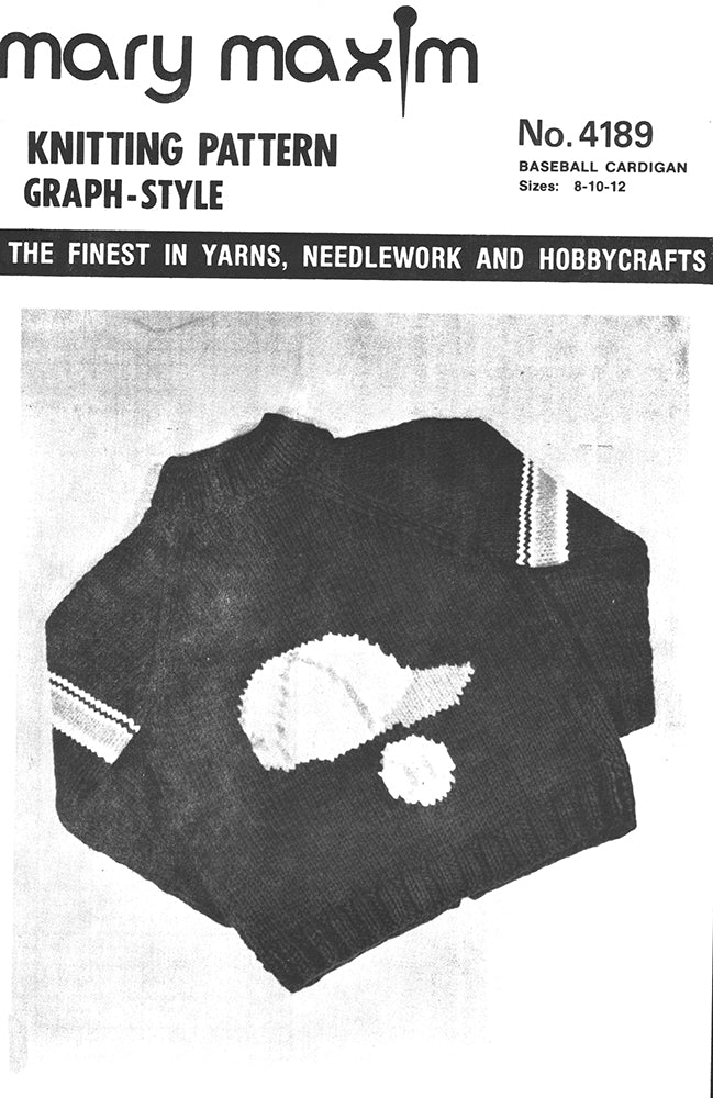 Baseball Cardigan Pattern - Image 2
