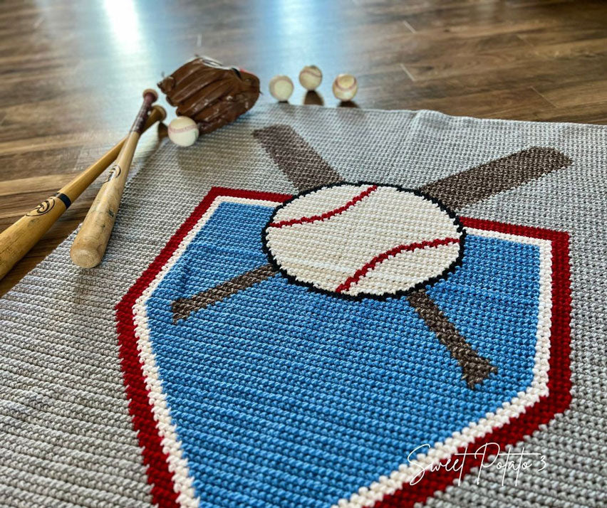Baseball Sports Throw Blanket - Image 2
