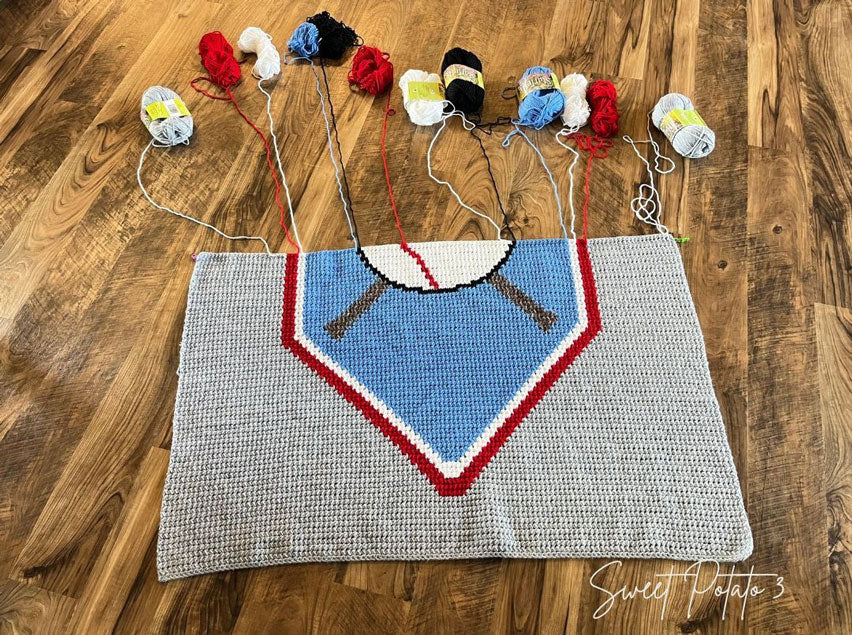 Baseball Sports Throw Blanket - Image 3