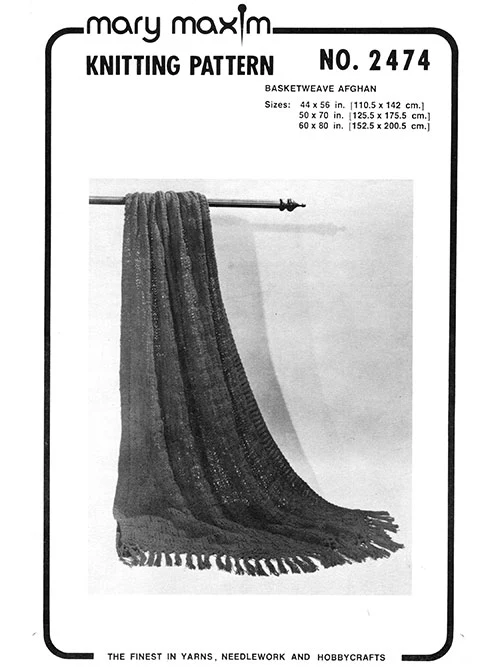 Basketweave Afghan Pattern - Image 2