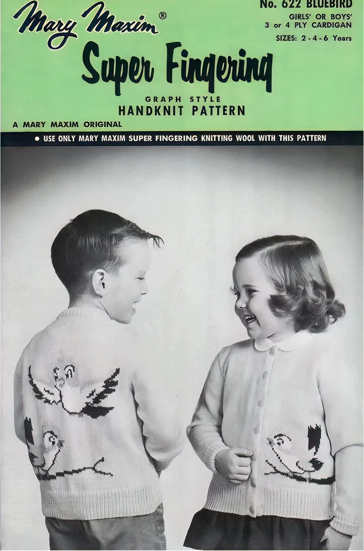 Bluebird Boy's & Girl's Cardigan Pattern