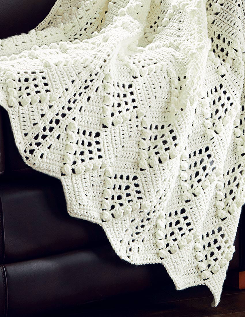 Bobbled Chevrons Throw Pattern - Image 2
