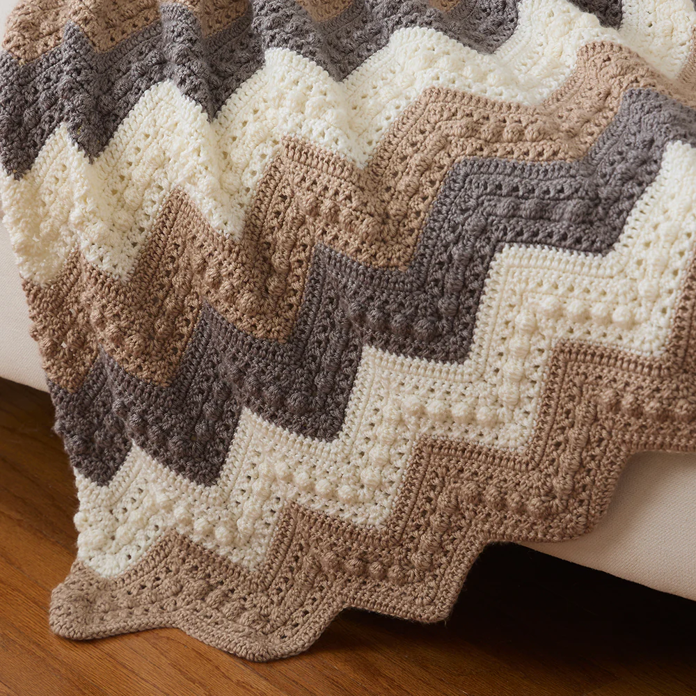 Bobbles Chevron Blanket - Image 2