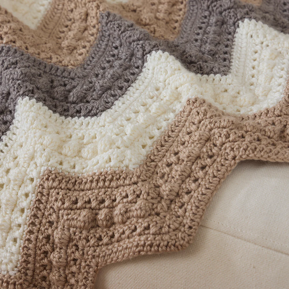 Bobbles Chevron Blanket - Image 3