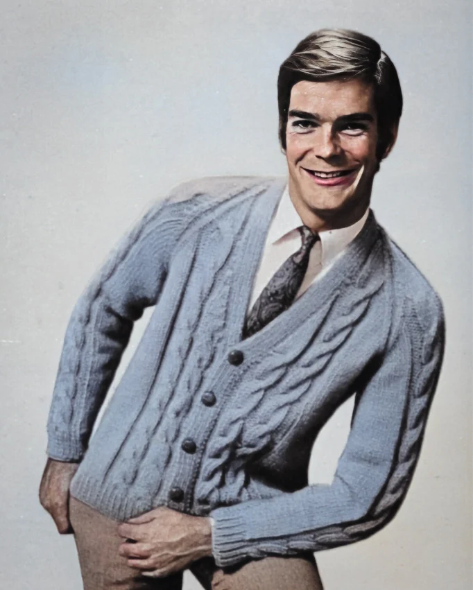 Bolero Cable V-Neck Pattern - Image 2