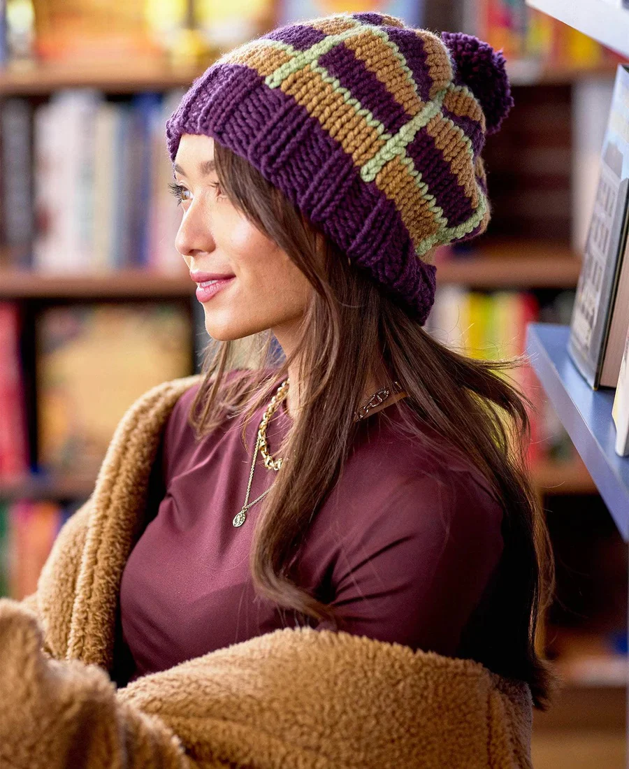 Book Nook Plaid Beanie - Image 2