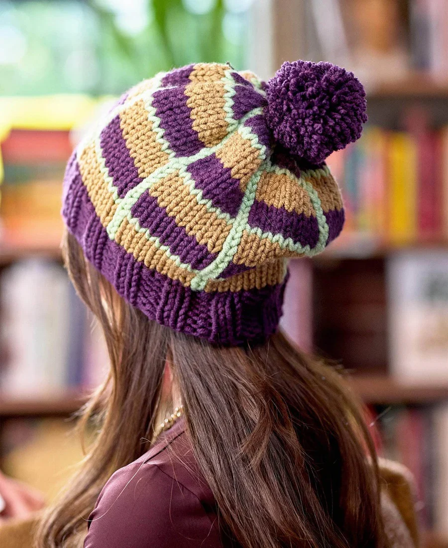 Book Nook Plaid Beanie - Image 4