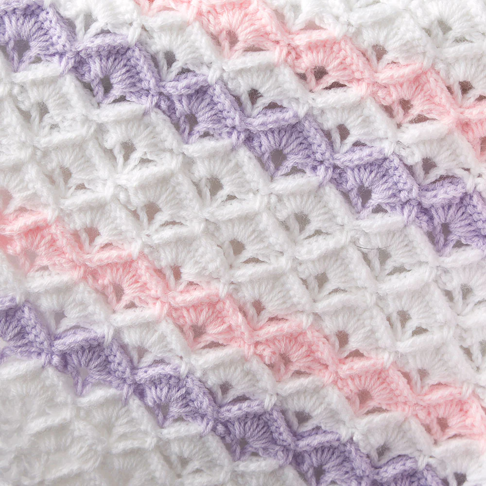 Boxed Stitch Baby Blanket - Image 2