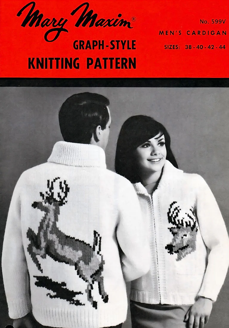 Men's Whitetail Deer Cardigan Pattern - Image 2