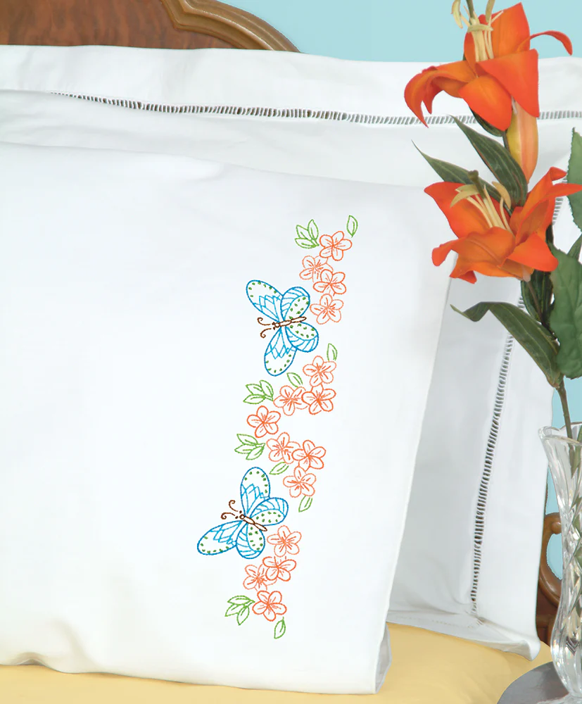Butterflies & Flowers Pillowcases