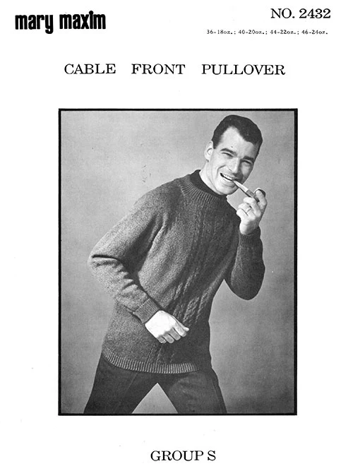 Cable Front Pullover Pattern - Image 2