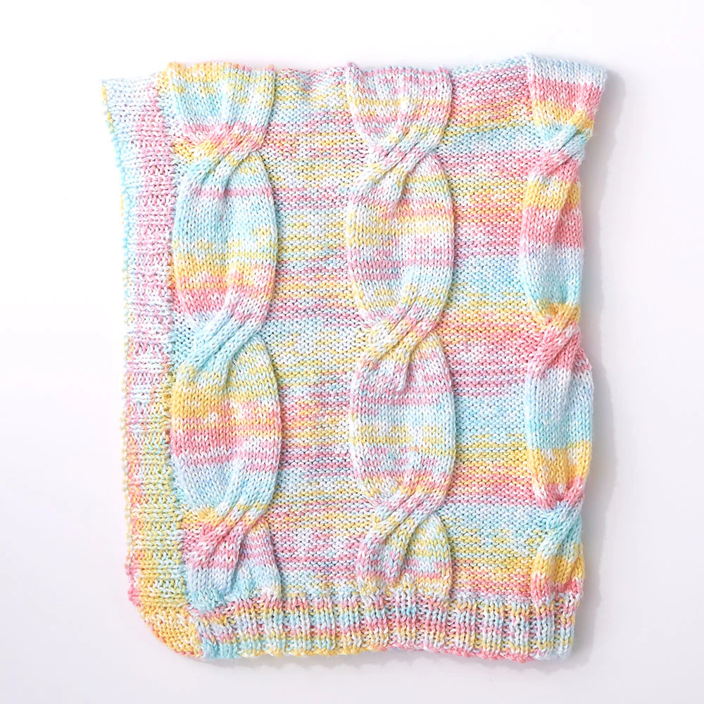 Cabled Baby Blanket - Image 2