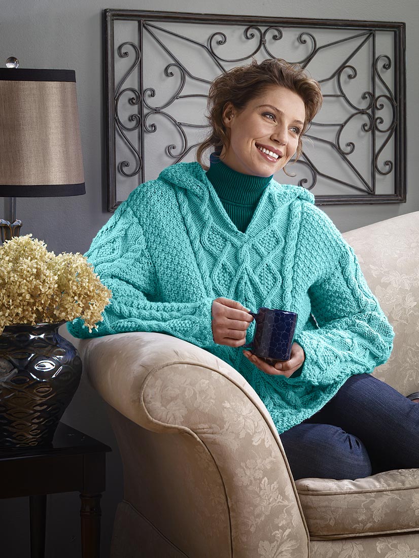 Cabled Hoodie Pattern - Image 2
