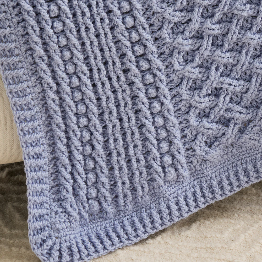 Cabled Trellis Blanket - Image 2