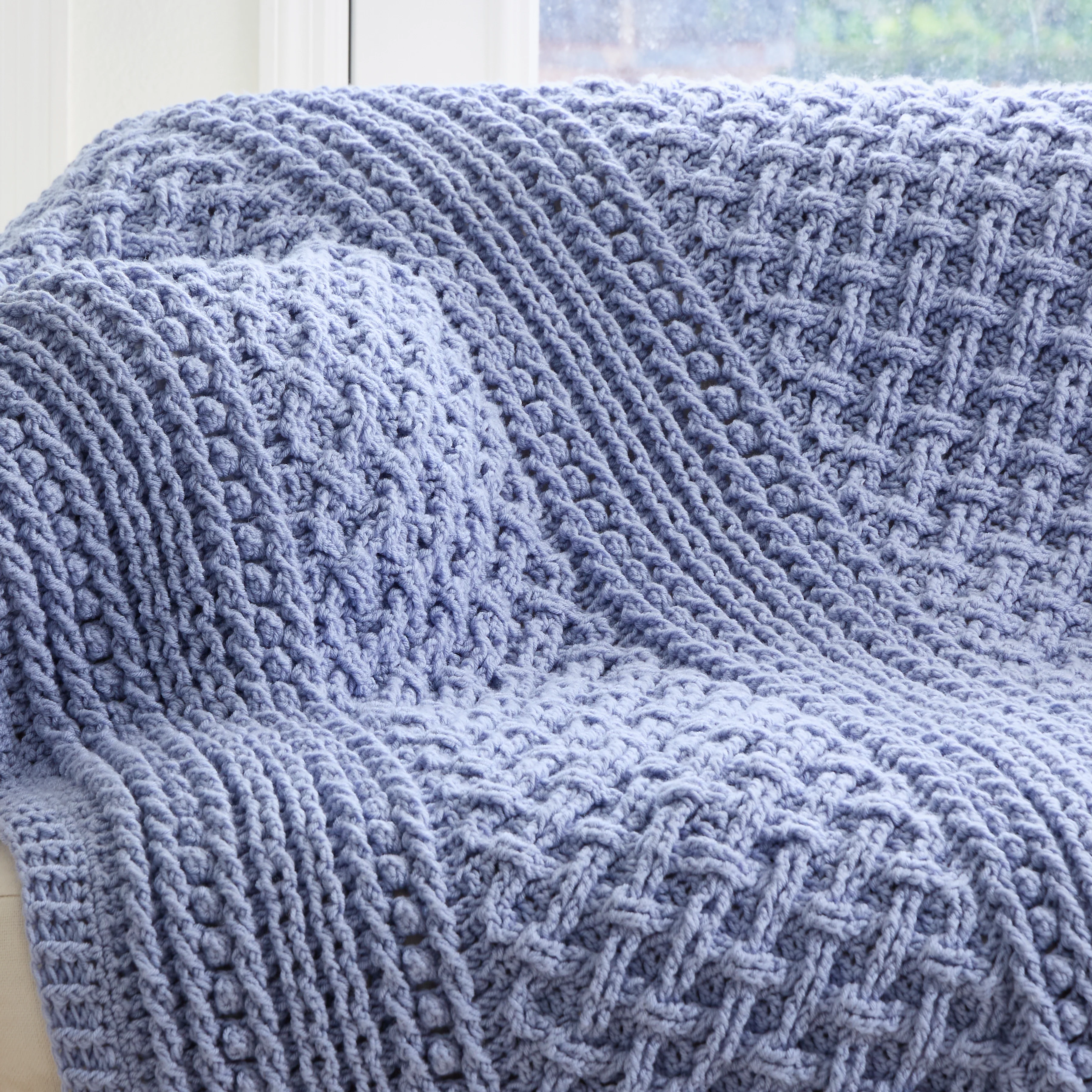 Cabled Trellis Blanket - Image 5