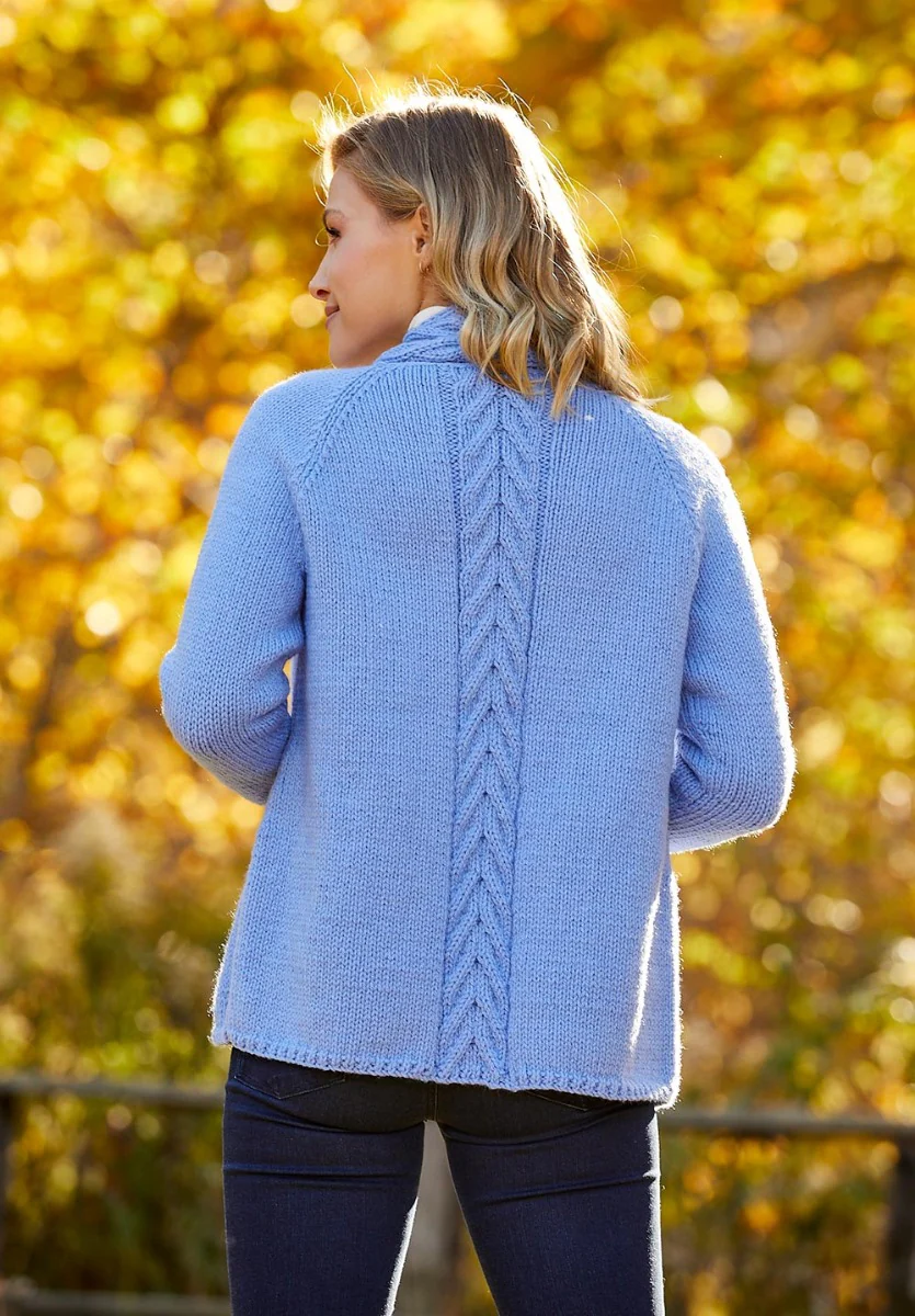 Cabled Trim Cardigan - Image 2
