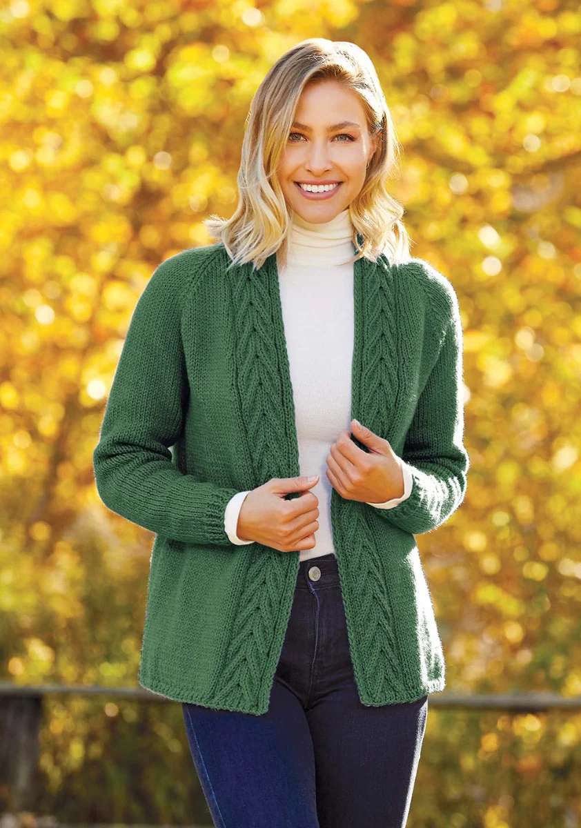 Cabled Trim Cardigan - Image 6