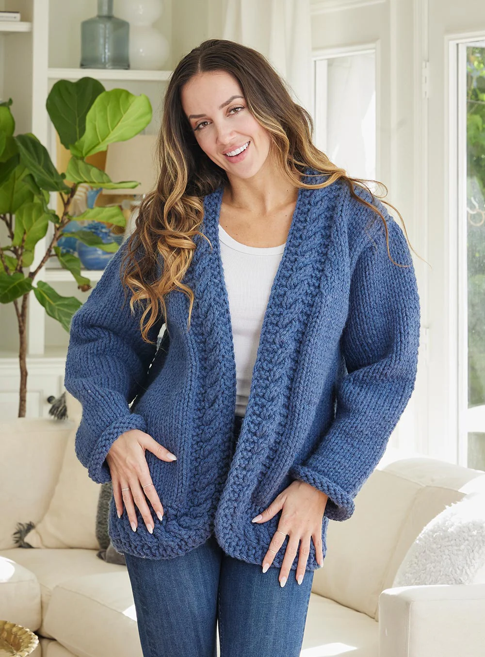 Cabled Trim Jacket Pattern - Image 4