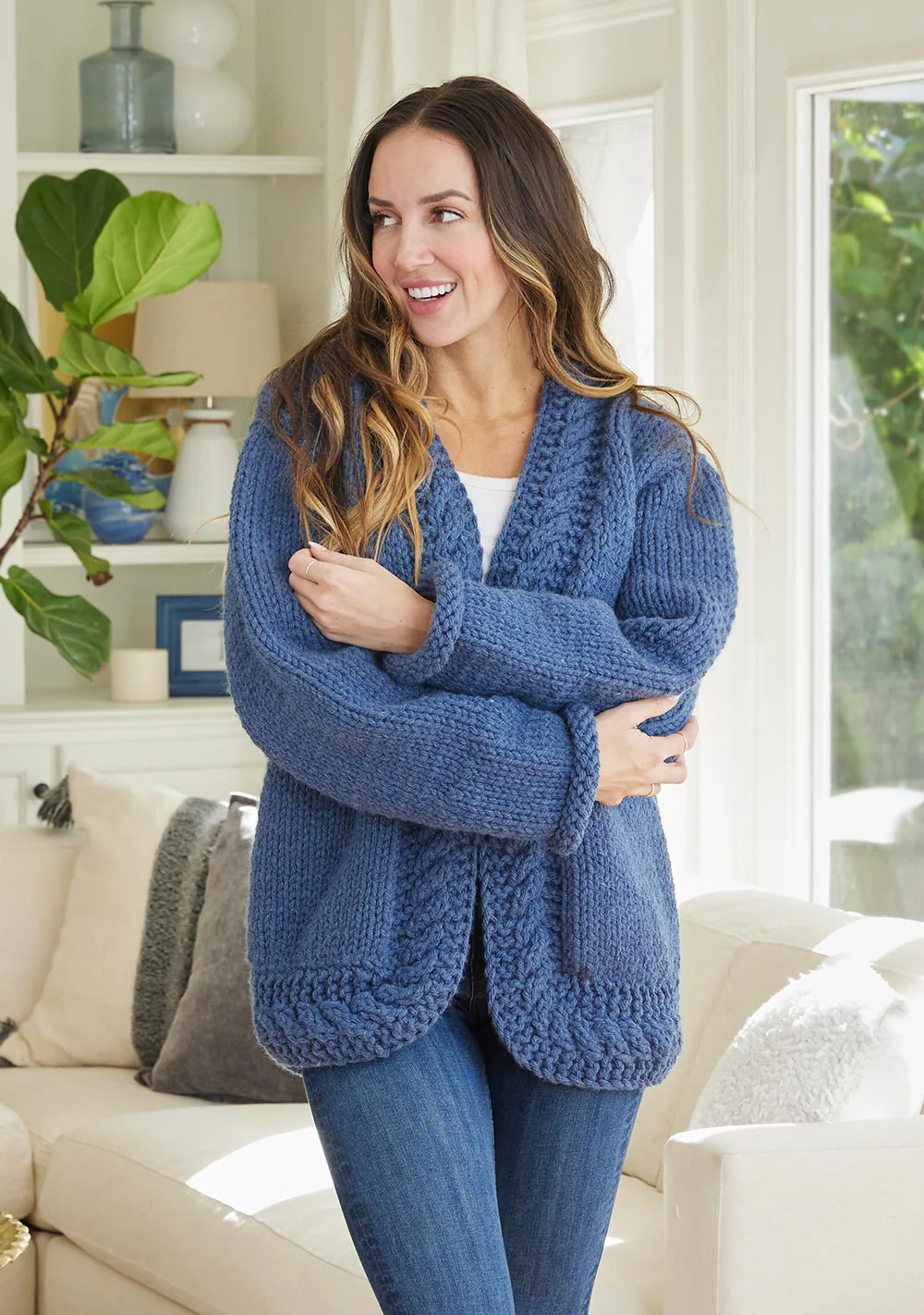 Cabled Trim Jacket Pattern - Image 5