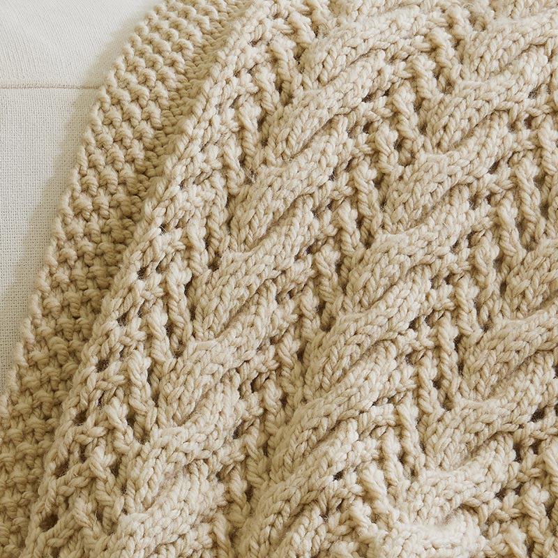 Cables and Lace Afghan - Image 2