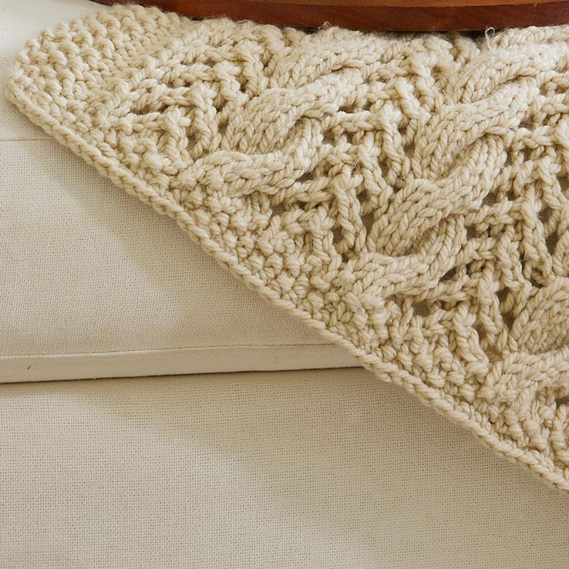 Cables and Lace Afghan - Image 3