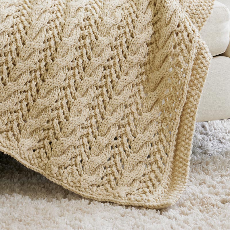 Cables and Lace Afghan - Image 4