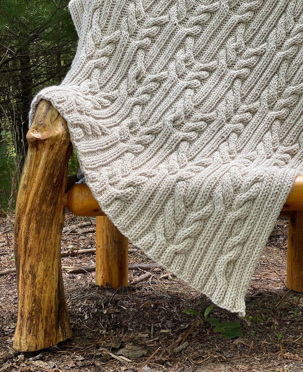 Cables & Ribs Blanket Pattern - Image 2