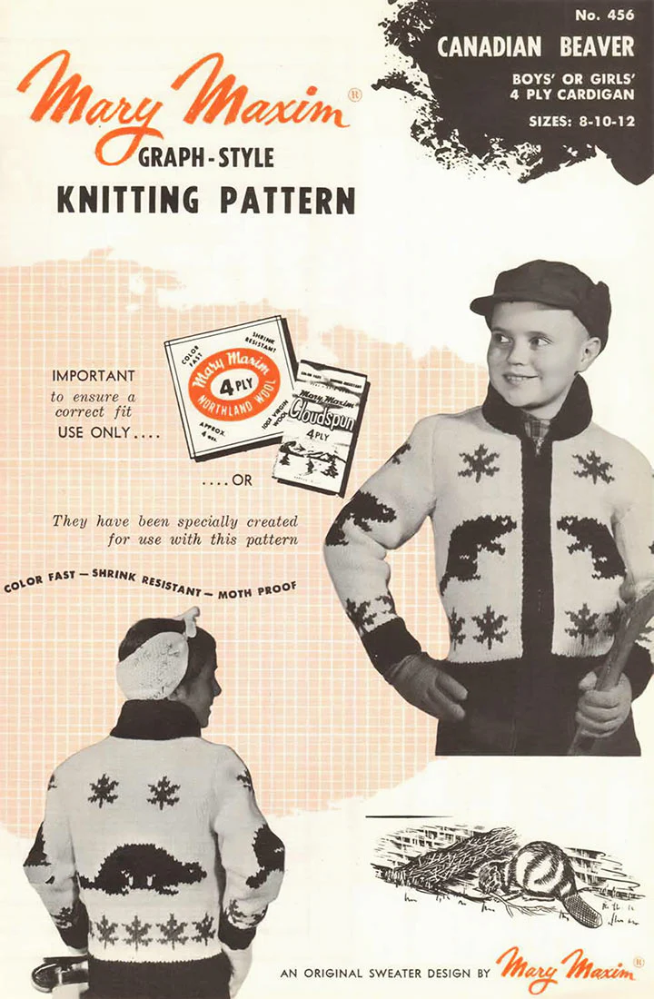 Canadian Beaver Cardigan Pattern - Image 2
