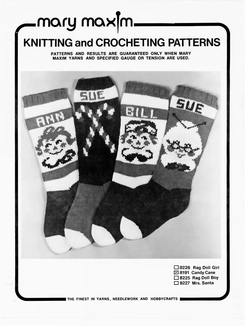 Candy Cane Christmas Stocking Pattern - Image 2