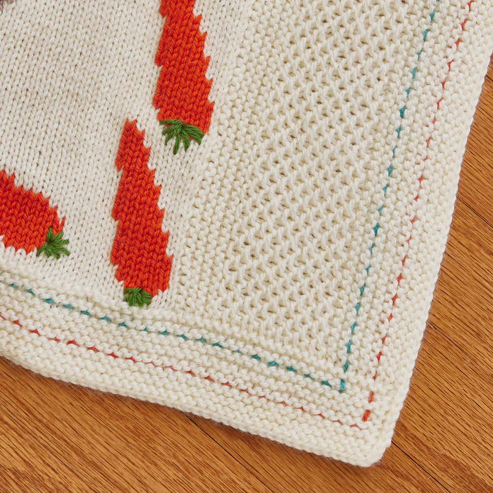 Carrot Caper Baby Blanket - Image 4