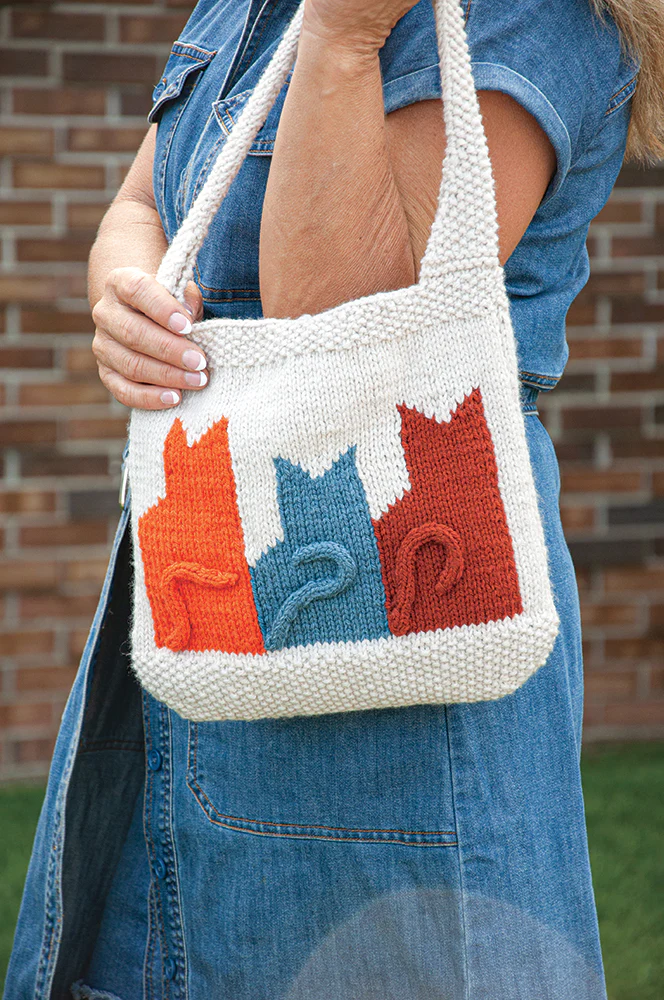 Cat Lover's Knit Bag - Image 2