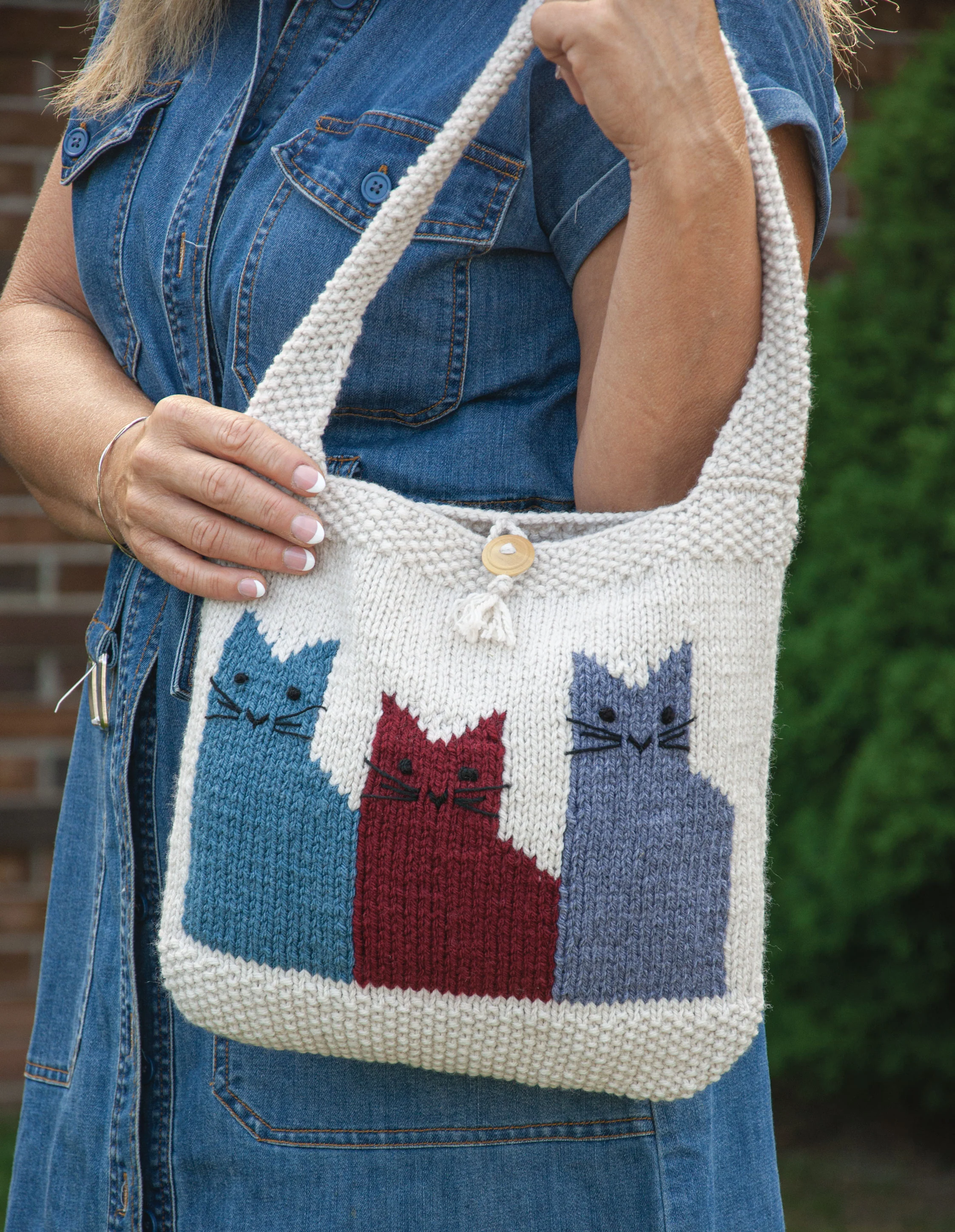 Cat Lover's Knit Bag - Image 3