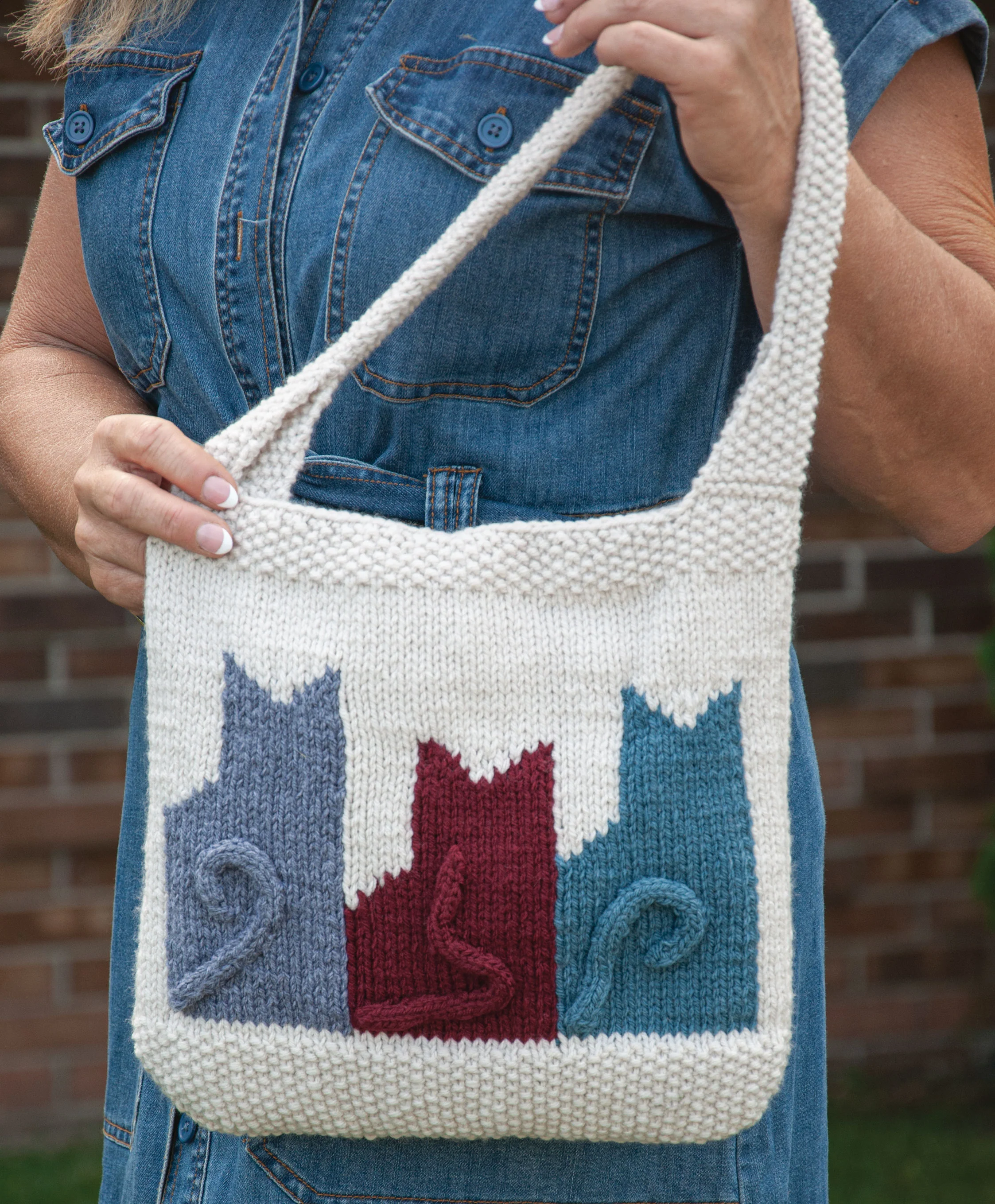 Cat Lover's Knit Bag - Image 4